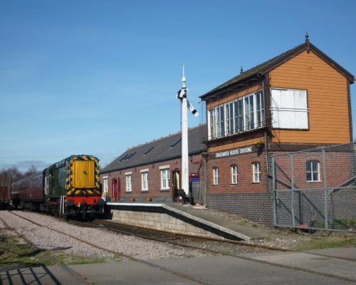 The signal box at Chasewater Heaths, part of Chasewater Heritage Railway