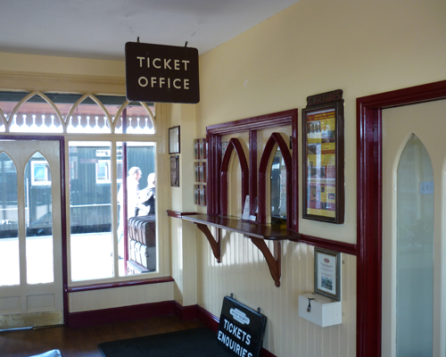 The ticket office at Chasewater Railway, Staffordshire