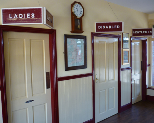 The waiting room at Chasewater heritage railway in Staffordshire