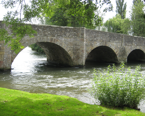 The bridge over the River Teme at Leintwardine, Shropshire