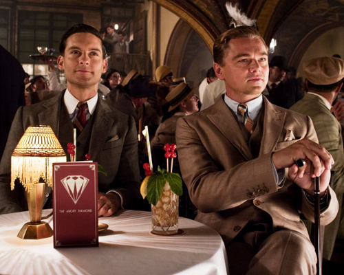 Tobey Maguire and Leonardo DiCaprio in "The Great Gatsby"