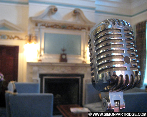 Vintage vocalist's view of Swinfen Hall's reception area