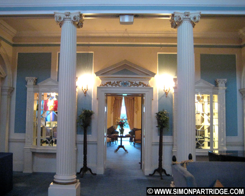 The lobby area of Swinfen Hall Hotel