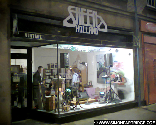 Vinatge headband creator Sheena Holland's Derby store