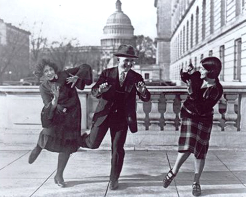 Charleston dancers in the 1920s