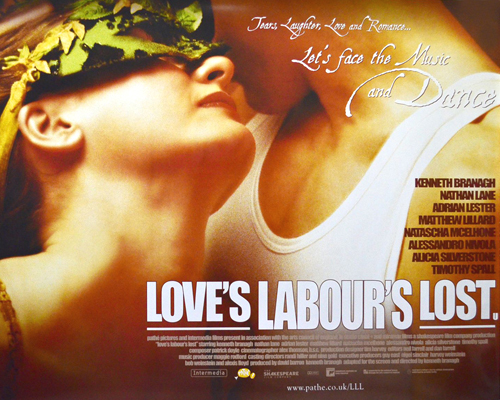 "Love's Labour's Lost" poster from Kenneth Branagh's 2000 film
